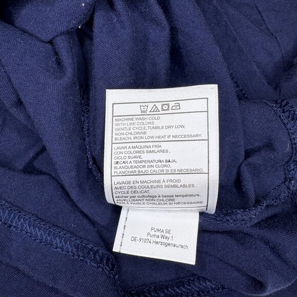 Puma Core Logo Basic Athletic Crewneck Short Sleeve Tee‎ Boys Large (14-16) Navy - Picture 4 of 9